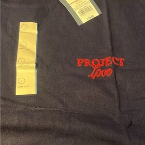 Project Love Black T-Shirt